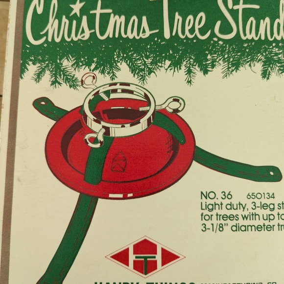 Vintage Metal Christmas Tree Stand by Handy Things No. 36 - Picture 2 of 4